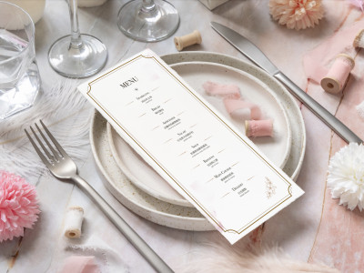 Menu for Wedding